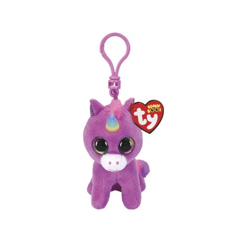 TY: Beanie Boos Clip ROSETTE lila unikornis 8,5 cm