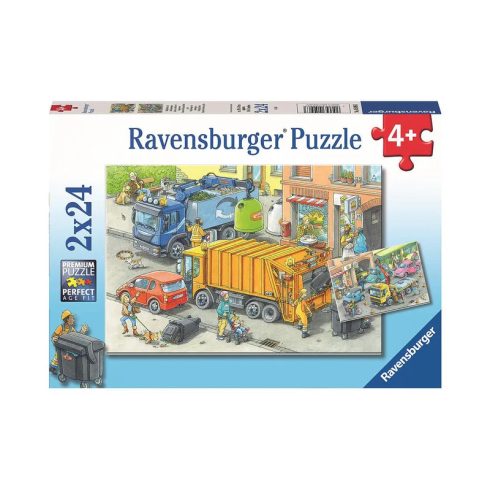 Ravensburger Puzzle 2x24 db - szemétgyûjtés