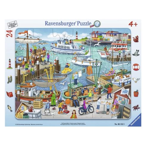 Ravensburger Egy nap a kikötõben 24 darabos puzzle