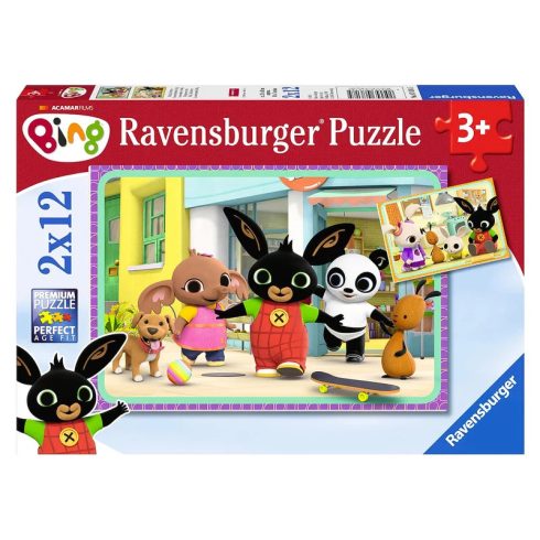 Ravensburger Puzzle 2x12 db - Bing mókázik