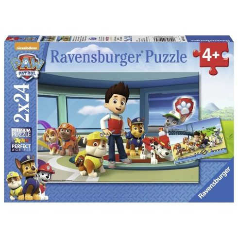 Ravensburger: Mancs õrjárat jó szimat 2 x 24 darabos puzzle