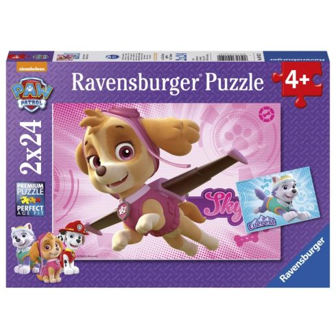 Ravensburger: Puzzle 2x24 db - Mancs Õrjárat, Skye és az Everest