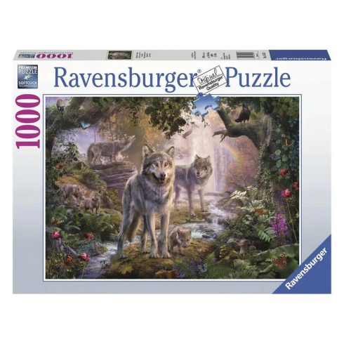 Ravensburger: Puzzle 1000 db - Farkascsalád nyáron