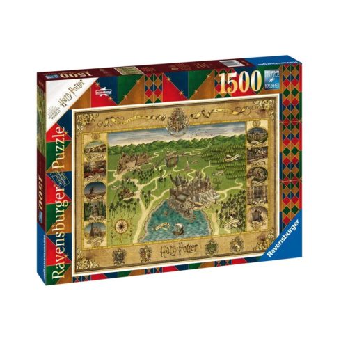 Puzzle 1500 db - Roxfort térképe