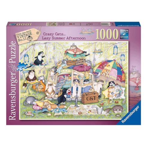 Puzzle 1000 db - Bolondos macskák