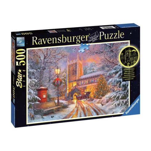 Ravensburger Puzzle 500 db - Ragyogó karácsony