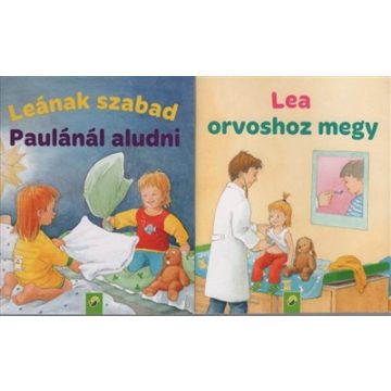   Minikönyv: Minikönyvek: Leának szabad Paulánál aludni - Lea orvoshoz megy (2 minikönyv 1 csomagban)