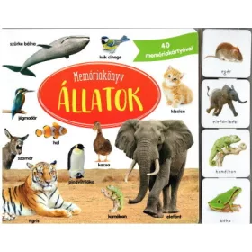   Memóriakönyv: Memóriakönyv: Állatok - 40 memóriakártyával
