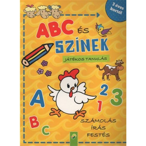 Foglalkoztató: ABC és színek - Játékos tanulás/ Számolás, írás, festés