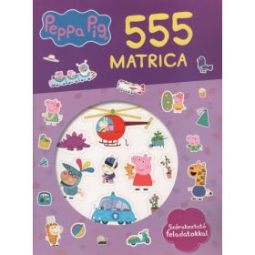   Foglalkoztató: 555 matrica: Peppa malac - Szórakoztató feladatokkal