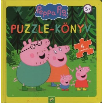   Puzzle-Könyv: Peppa Malac: Puzzle-könyv - 4 kirakóval (sárga)