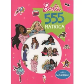 Foglalkoztató: 555 matrica: Barbie - Vidám fejtörőkkel