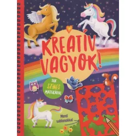   Foglalkoztató: Kreatív vagyok! - Sok színes matricával (unikornisos)