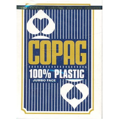 Kártya: Copag 100% plastic kártya /kék jumbo face