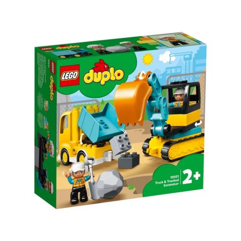 LEGO® DUPLO TOWN Teherautó és lánctalpas exkavátor 10931