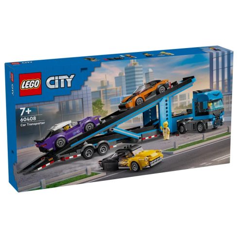 LEGO City 60408 Autószállító kamion sportautókkal