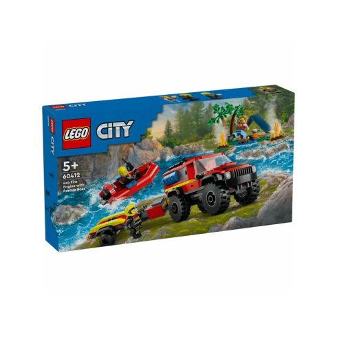 LEGO City Fire 60412 4X4 Tûzoltóautó mentõcsónakkal