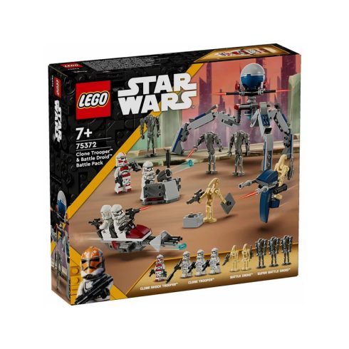 LEGO Star Wars Tm 75372 Klónkatona és harci Droid harci csomag