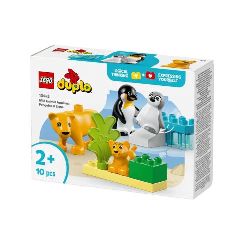 LEGO DUPLO Town 10442 Állatcsaládok a vadvilágban: pingvinek és oroszlánok