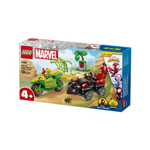 LEGO Spidey 11198 Spin és electro: üldözés a dinójármûvel