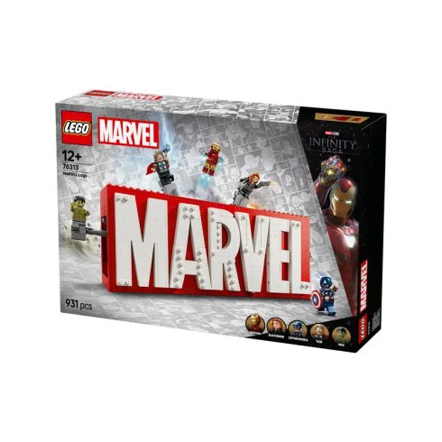 LEGO Super Heroes Marvel 76313 Marvel logó és Minifigurák