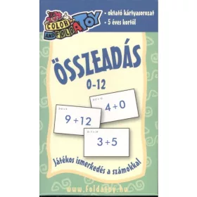 Kártya: Összeadás 0 - 12 /Oktató kártyasorozat