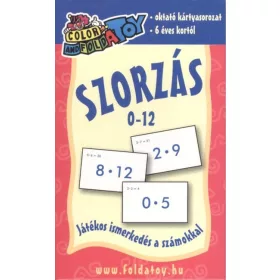 Kártya: Szorzás 0 - 12 /Oktató kártyasorozat