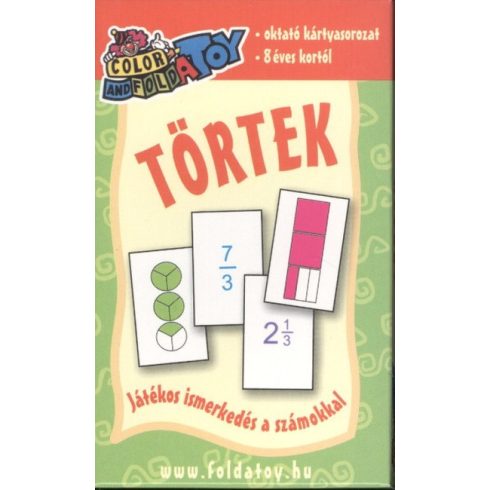 Kártya: Törtek /Oktató kártyasorozat