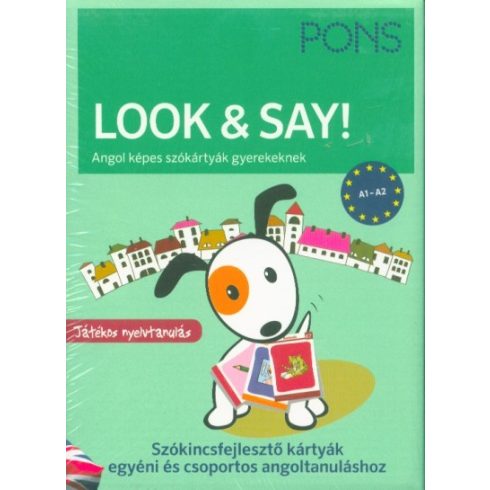 Nyelvkönyv: PONS Look + Say - Angol képes szókártyák gyerekeknek