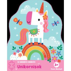 12 darabos kirakós - Unikornisok