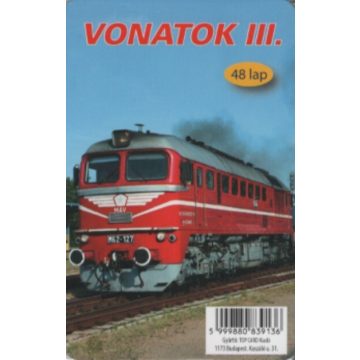 Kártya: Vonatok III. - 48 lapos kártya