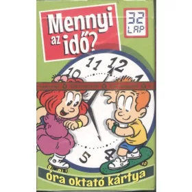 Kártya: Mennyi az idő? /Óra oktató kártya