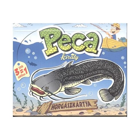 Kártya: Peca király horgászkártya /3 játék 1 pakliban