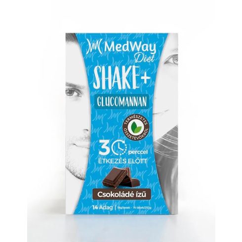: MedWay Diet Shake - Csokoládé ízű, glükomannannal