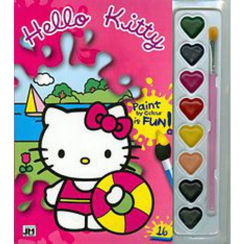 Jiri Models: Hello Kitty - A5 kifestő vízfesték készlettel