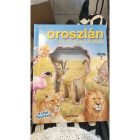  Az oroszlán és a szavanna állatai (állatfigura nélkül, antikvár)
