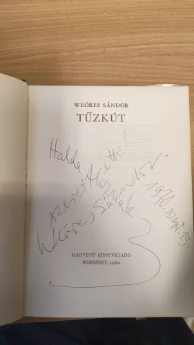 Weöres Sándor: Tűzkút (antikvár, dedikált)