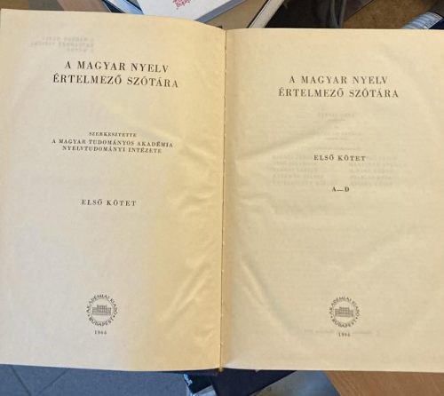 A magyar nyelv értelmező szótára I-VII. (antikvár)