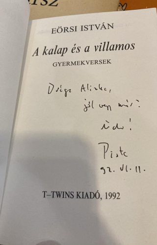 Eörsi István: A kalap és a villamos (dedikált, antikvár)