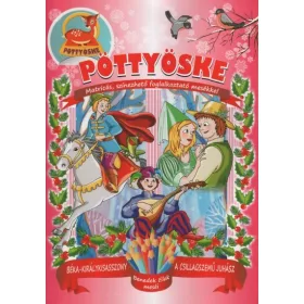   Foglalkoztató: Pöttyöske - Matricás, színezhető foglalkoztató mesékkel /Béka-királykisasszony - A csillagszemű juhász