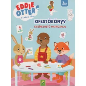   Foglalkoztató: Eddie Otter: Kifestőkönyv kiszínezhető matricákkal (kék)