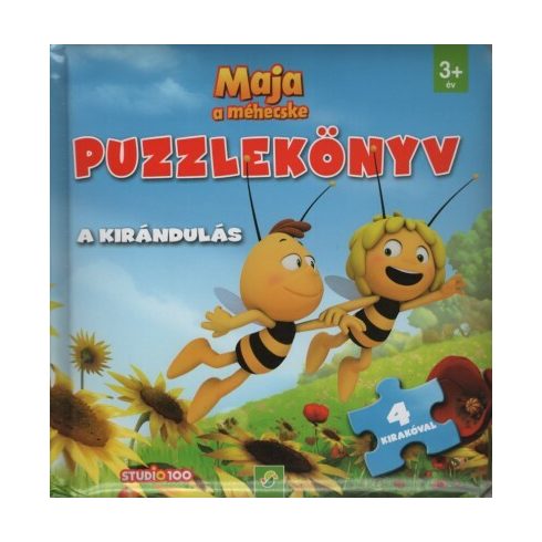 Puzzle-Könyv: Maja a méhecske: Puzzlekönyv - A kirándulás - 4 kirakóval
