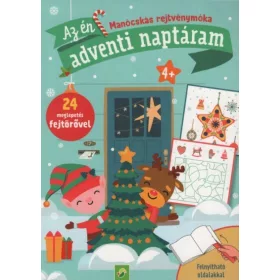   Foglalkoztató: Az én adventi naptáram - Manócskás rejtvénymóka - 25 meglepetés fejtörővel §K