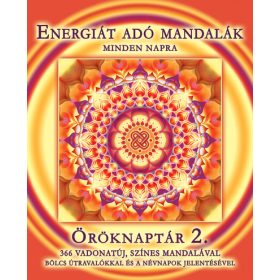   Halzer Györgyi: Energiát adó mandalák - Minden napra - Öröknaptár 2. - 366 vadonatúj, színes mandalával