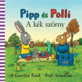   Axel Scheffler: Pipp és Polli - A kék szörny (lapozó)(új kiadás, nagyobb méret)