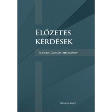 Előzetes kérdések