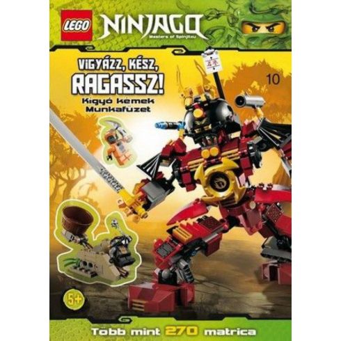 : Vigyázz, kész, ragassz! Kígyó kémek - LEGO Ninjago matricás munkafüzet