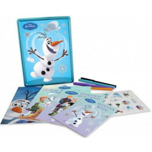 Disney: Jégvarázs - Olaf tökéletes napja (fémdoboz, benne: 3 könyv, 4 filctoll, poszter és matricák)