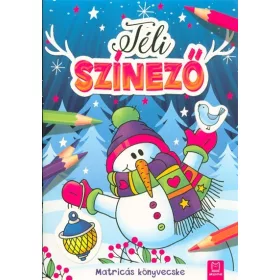 Foglalkoztató: Téli színező /Matricás könyvecske §K