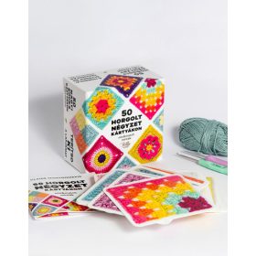   Claire Montgomerie: 50 horgolt négyzet kártyákon - mix+match minták